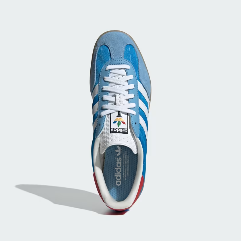 Tênis Adidas Gazelle Indoor Olympic Pack Bright Blue