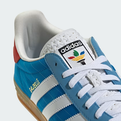 Tênis Adidas Gazelle Indoor Olympic Pack Bright Blue